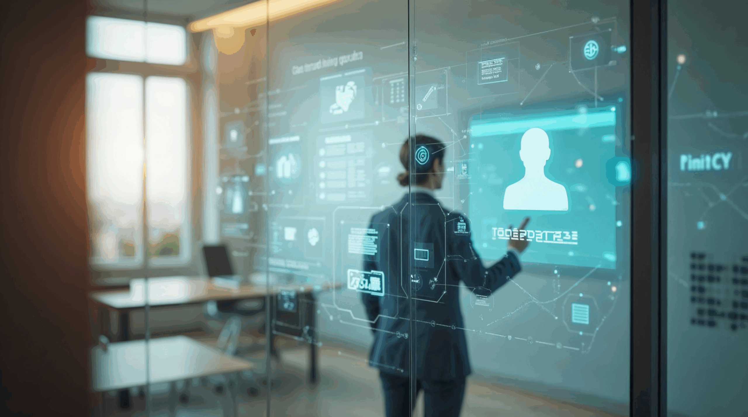 Een professional die zorg draagt aan haar digitale autonomie.